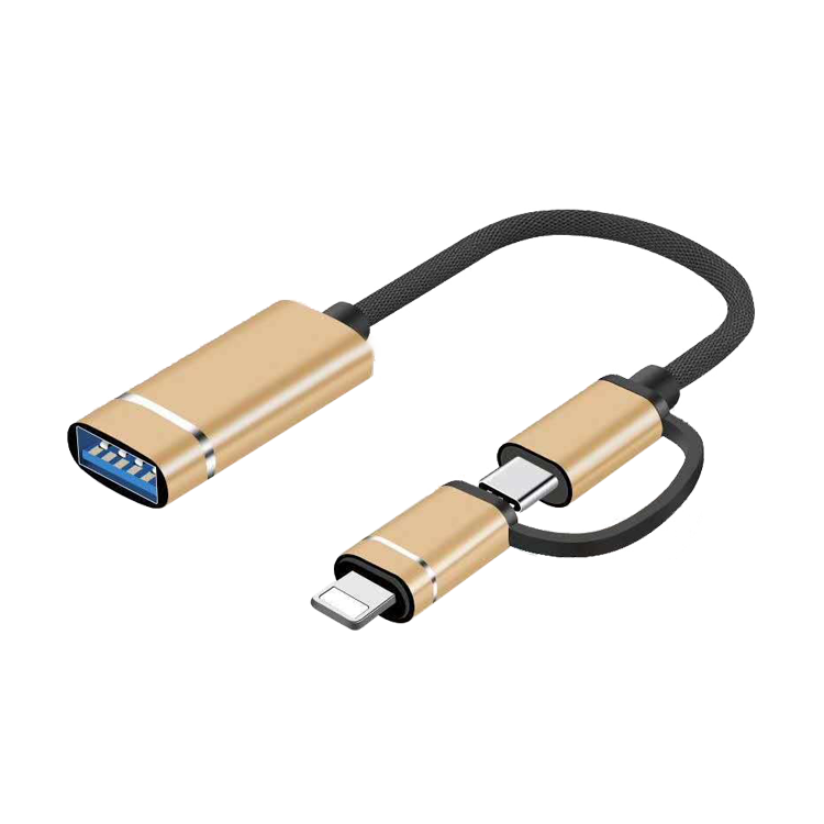 nylon braid type c otg adaptador mobil usb cable micro usb otg for cellphone to memory and function wxtention work