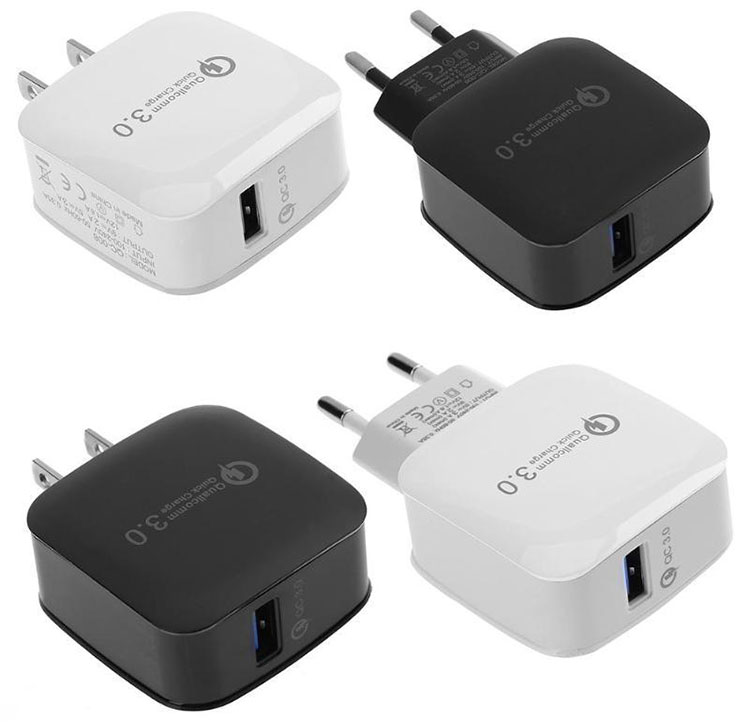 Quick Charger Wall Socket QC3.0 Universal Travel Adapter with USB Charger